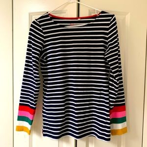 Boden long sleeve striped T-shirt size 4